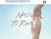 Tablet Screenshot of crossroadswesleyan.org